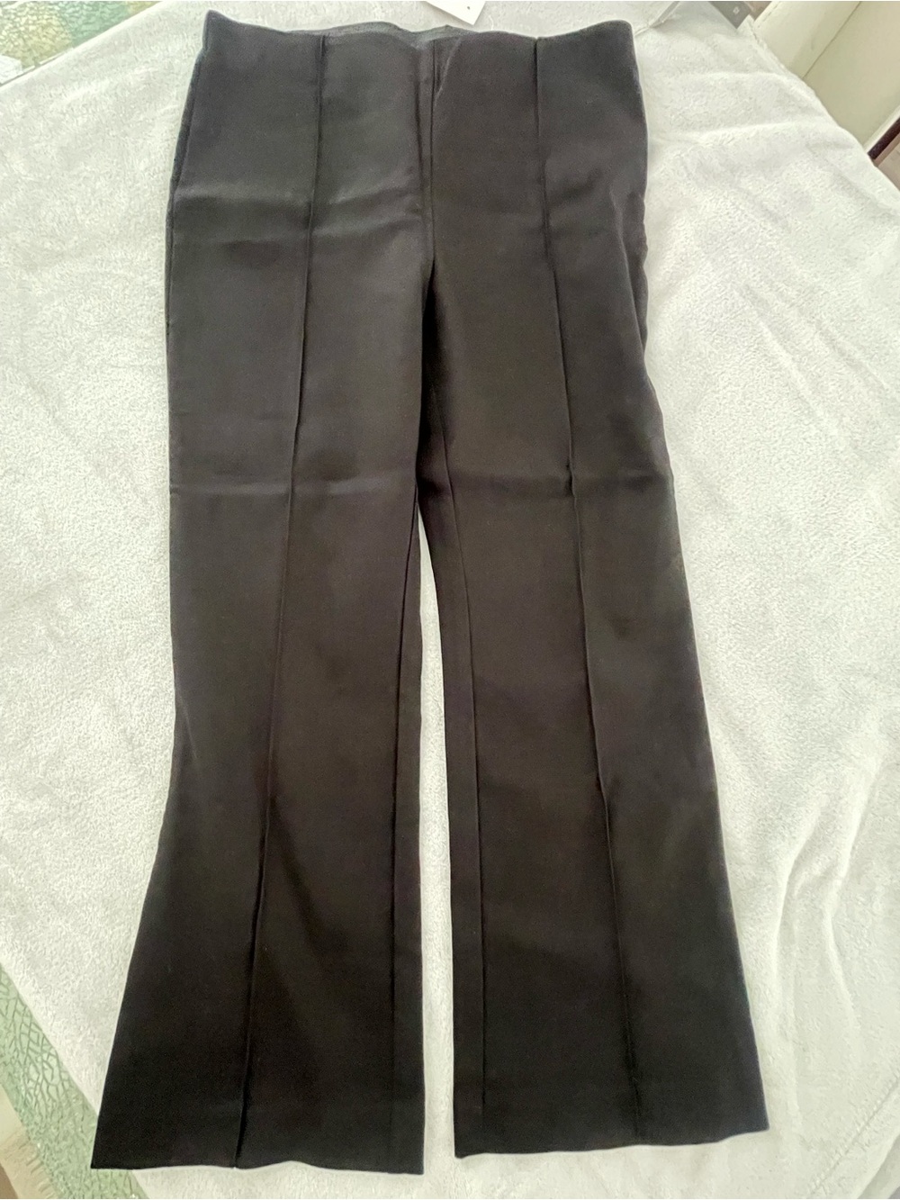 LOFT High Waist Kick Crop Pants in Black